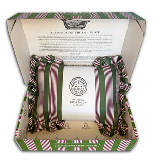 The Original Bath Pillow – Heritage Stripe Pink