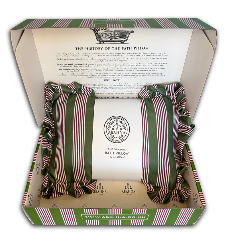 The Original Bath Pillow – Heritage Stripe Pink