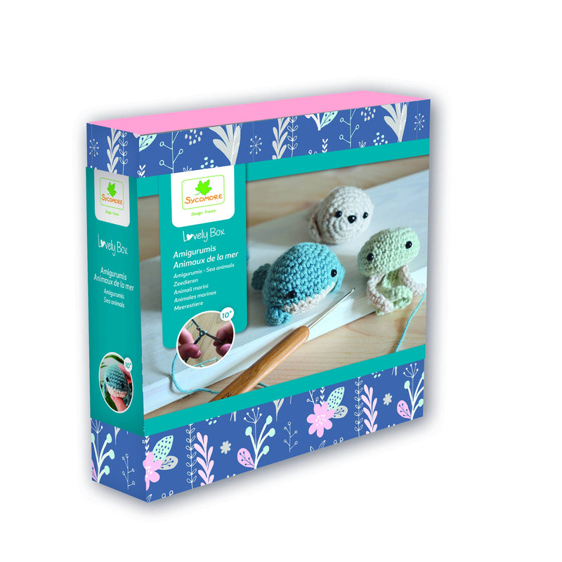 Lovely Box Sea Animals Crochet Kit