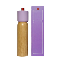 Salt & Pepper Grinder - Lilac & Red - Medium