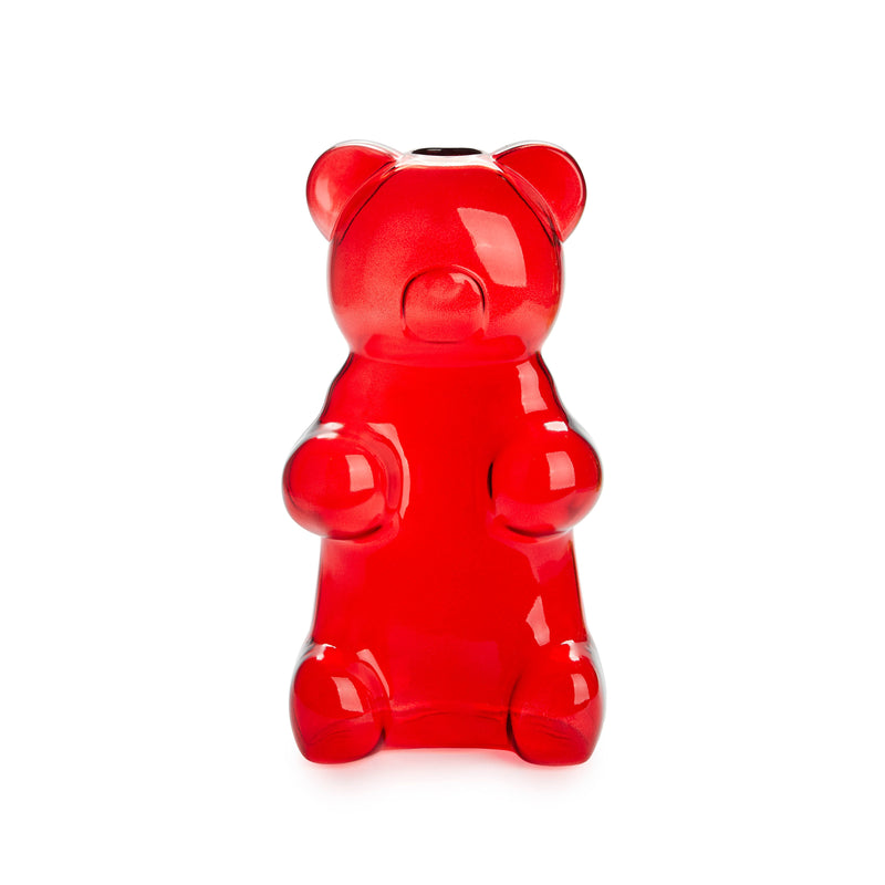 Balvi Yummy Bear Glass Vase Red Vase