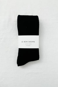 Extended Cloud Socks - Jet Black