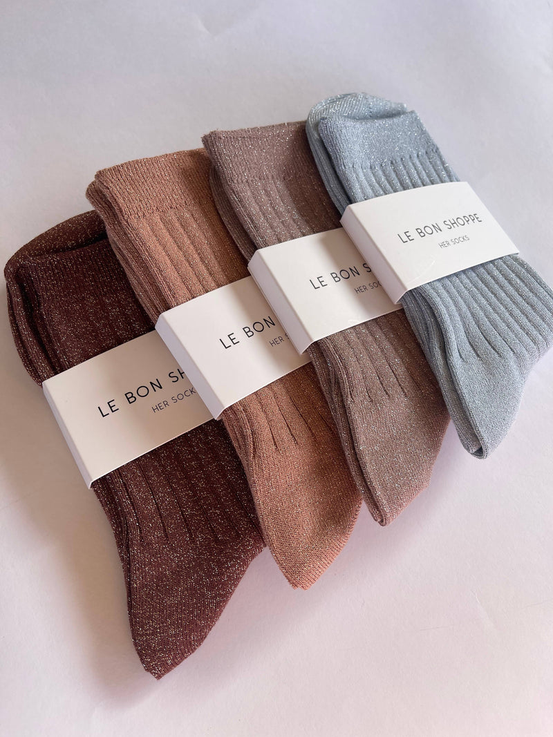 Her Socks - Pine Glitter