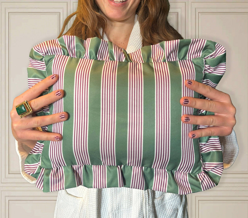 The Original Bath Pillow – Heritage Stripe Pink
