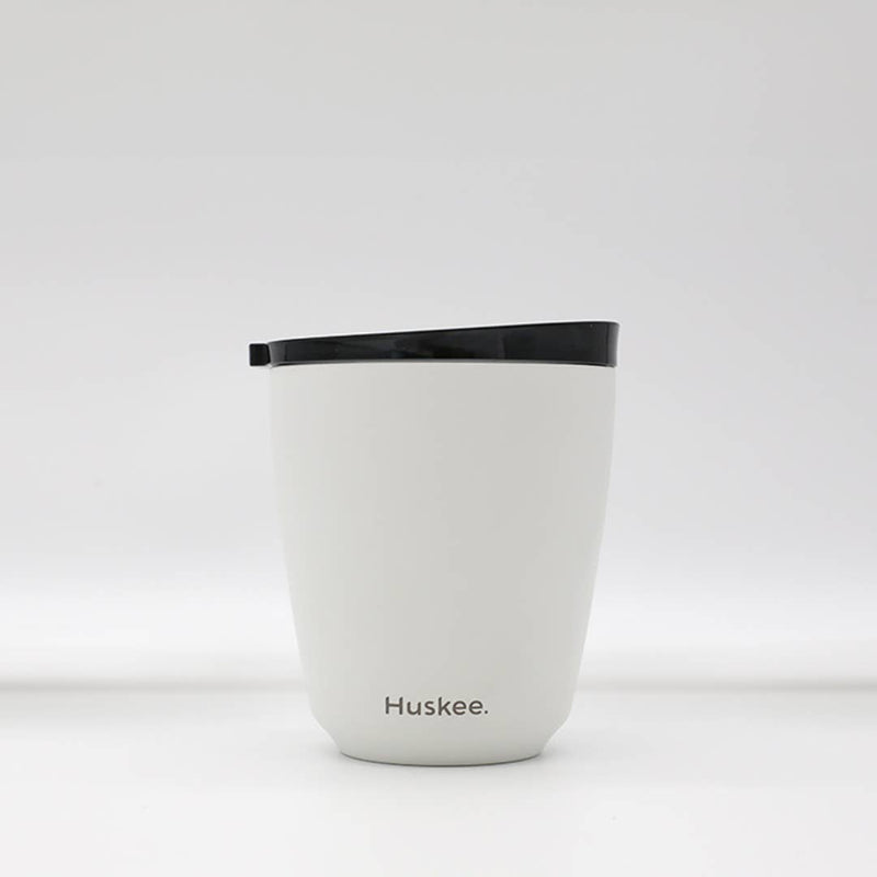 HuskeeSteel Cup & Lid - Black 8oz