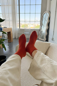 Cloud Socks - Burnt Orange