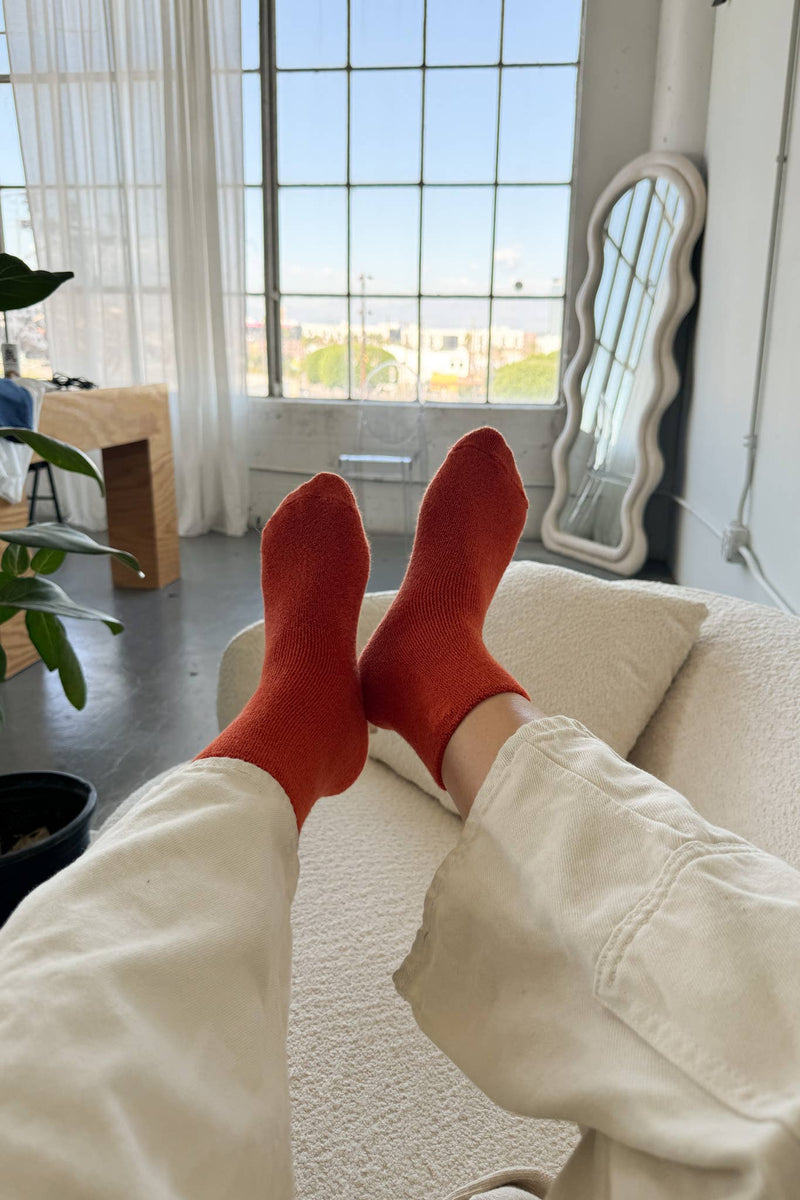 Cloud Socks - Burnt Orange