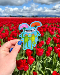 Immigrants Make Our Country Better Glitter Sticker