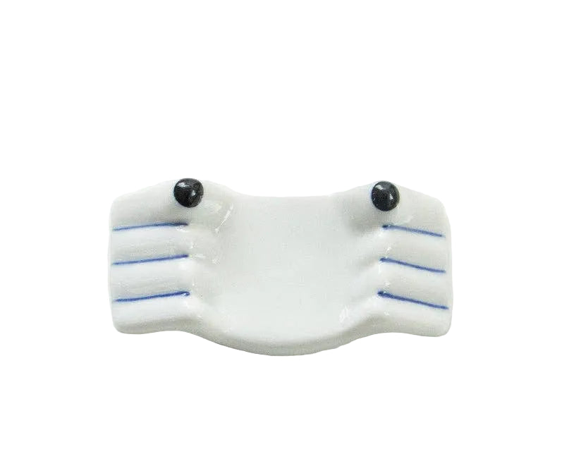 Gohobi Ocean Characters Chopstick Rest: White Crab