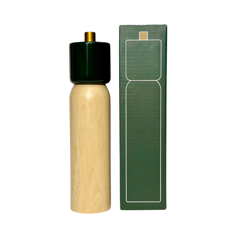 Salt & Pepper Grinder - Green & Gold - Medium