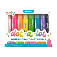Dot-A-Lot - Dimensional Craft Paint - Bright (Set of 8)