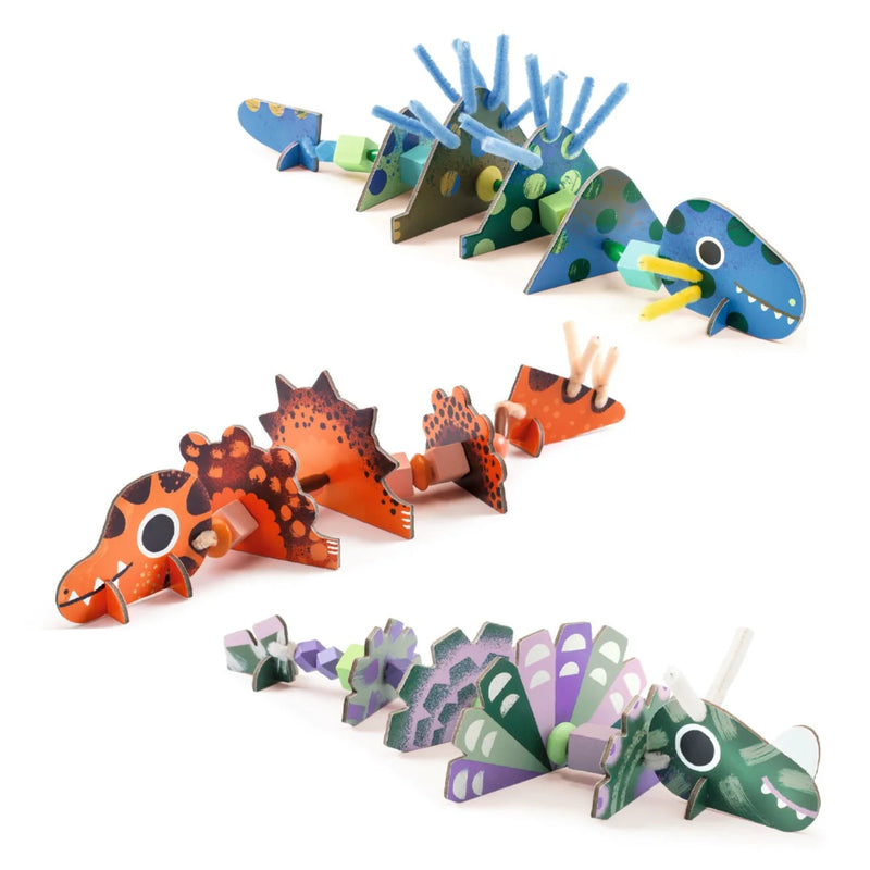 Pipe Cleaner Threading Kit - Terrible Dinos