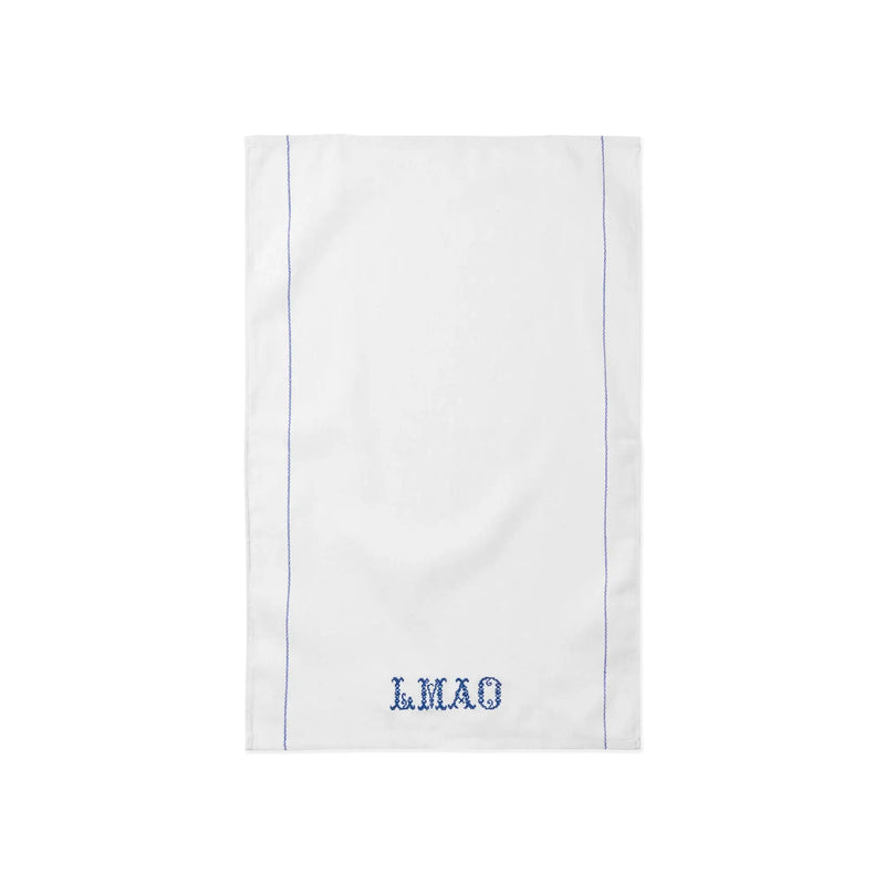 Embroidered Tea Towel - LMAO