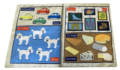 Nursery Times Crinkly Newspaper - Count to 10 in French