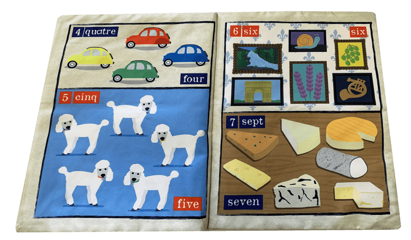 Nursery Times Crinkly Newspaper - Count to 10 in French