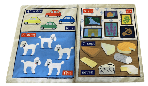 Nursery Times Crinkly Newspaper - Count to 10 in French