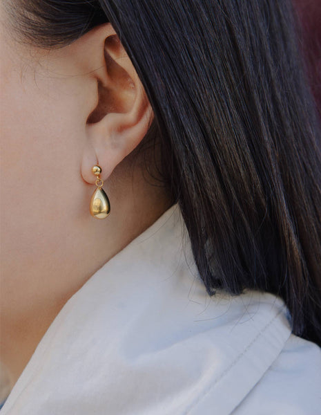 Teardrop Earrings - Gold