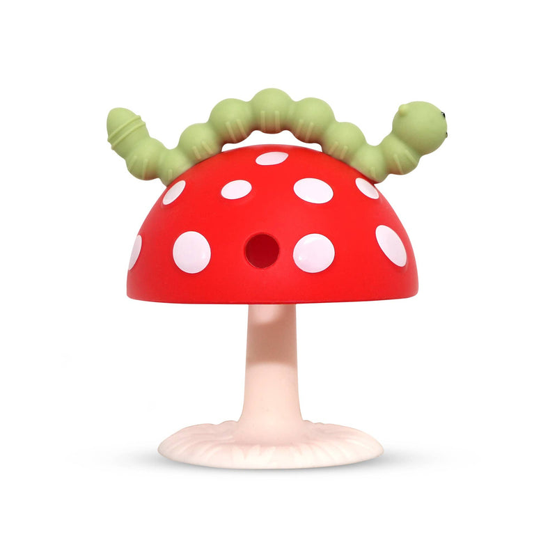 Mushroom Teether - Red/Green