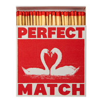 I Like You Swans Square Matchbox