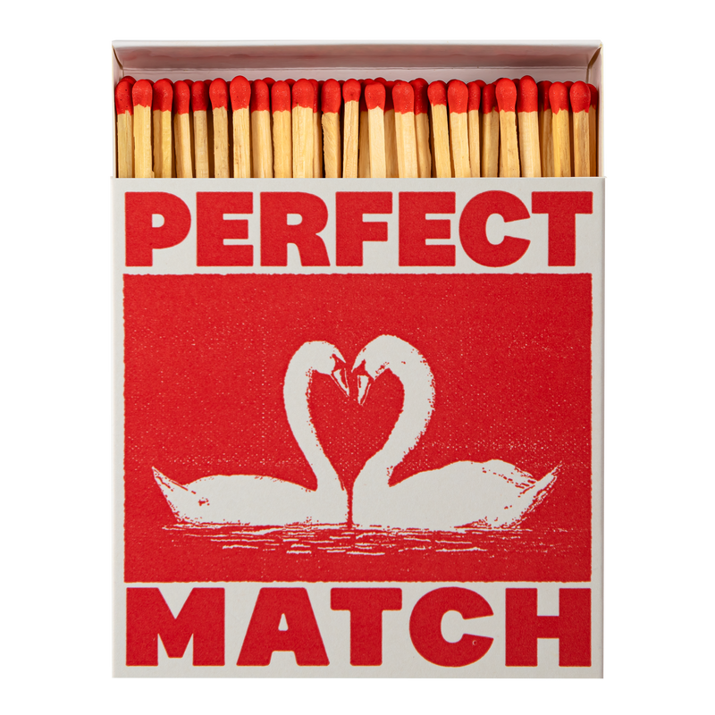 I Like You Swans Square Matchbox