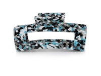 Big Metal London - Erica Statement Bulldog Hairclip: Pink/Purple