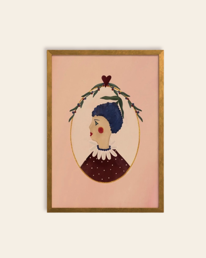 Queen of the Rodeo - Giclee Art Print - Blueberry: A3