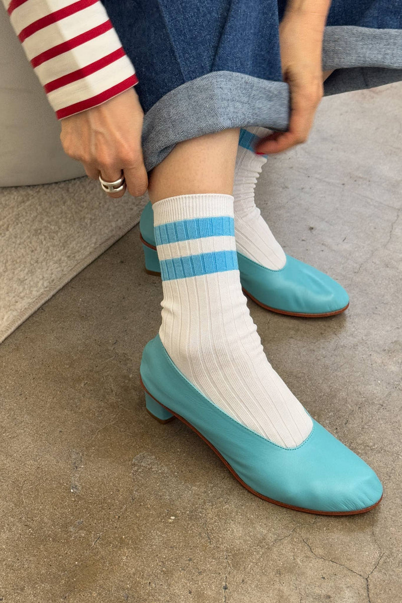 Her Socks - Varsity Blue Stripe