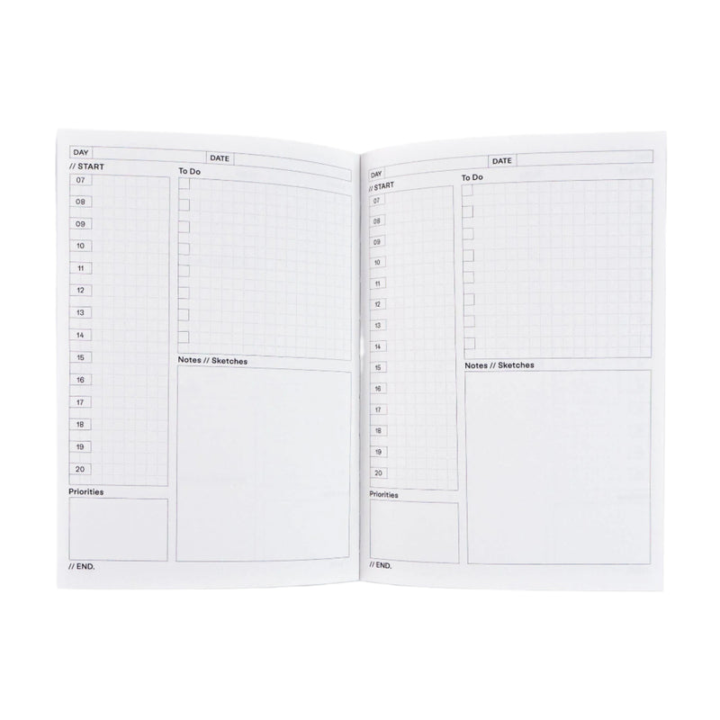 Beams Undated Daily Planner Book
