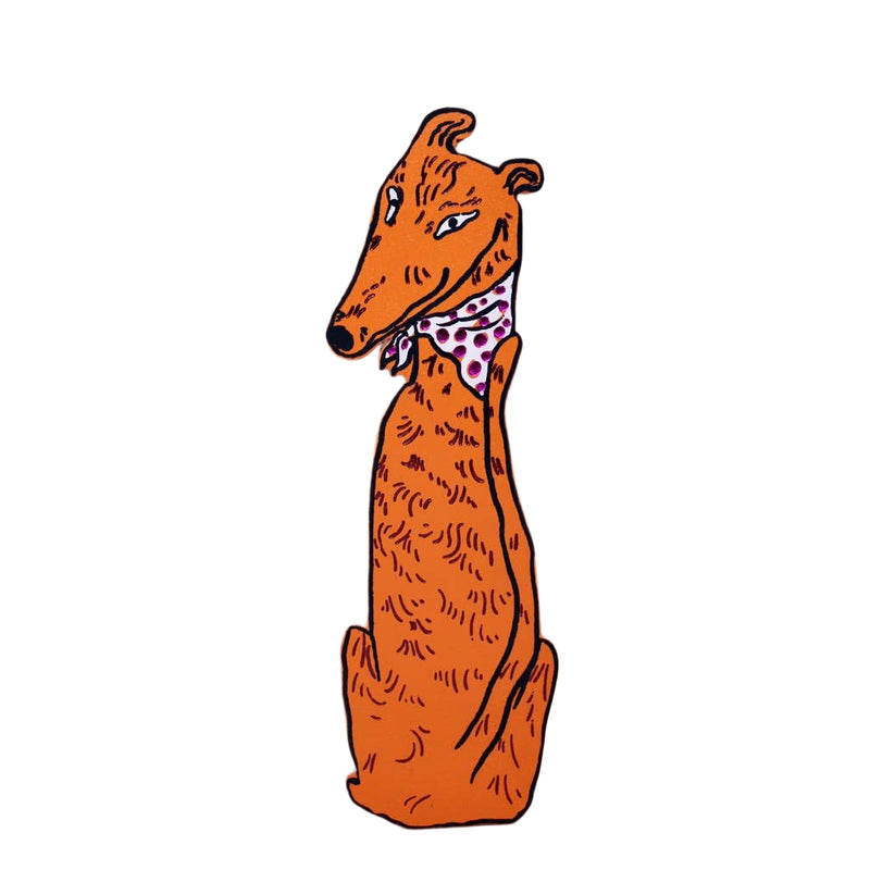 Dog Tails Bookmark - Orange