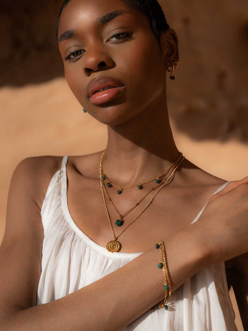 Mohica Raw Emerald Necklace