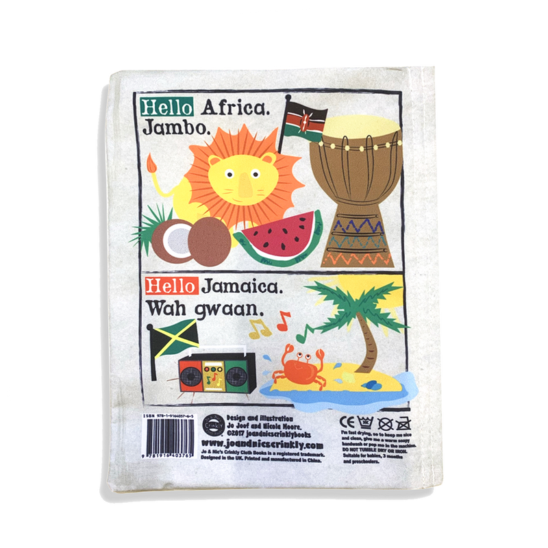 Crinkly Cloth Newspaper - Hello Friends