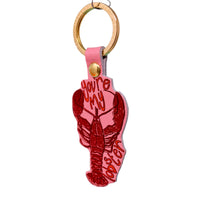 You're My Lobster Key Fob - Pink