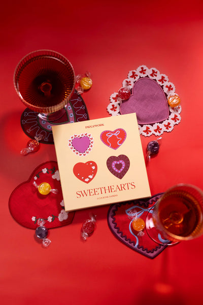 Sweetheart Cocktail Napkins - Set of 4