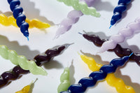 Spiral Taper Candles - 3 Pack - Navy