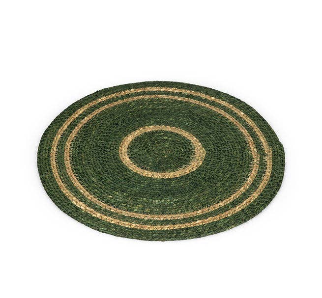 Seagrass Placemat - Olive Green / Natural