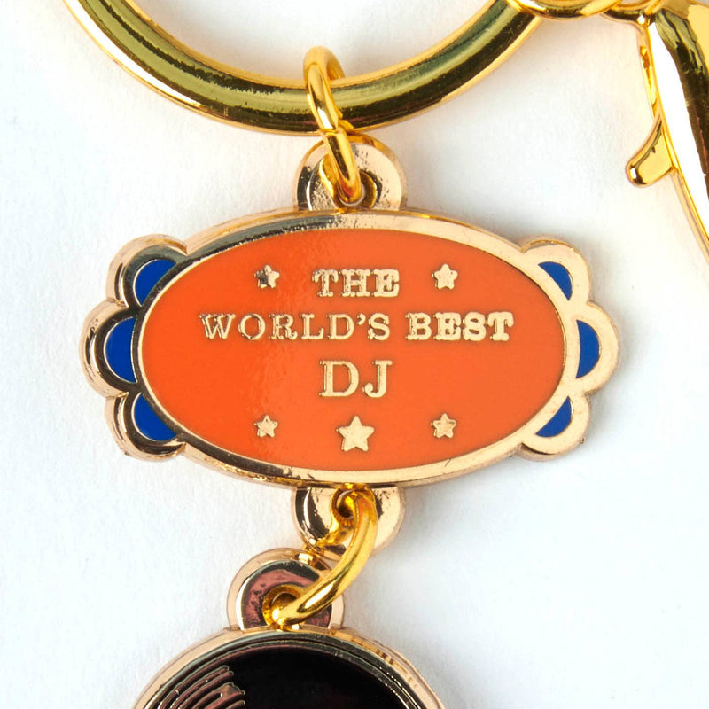 Peanuts World's Best DJ Keyring