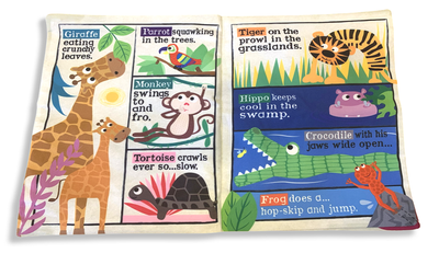 Nursery Times Crinkly Newspaper - Safari Animals