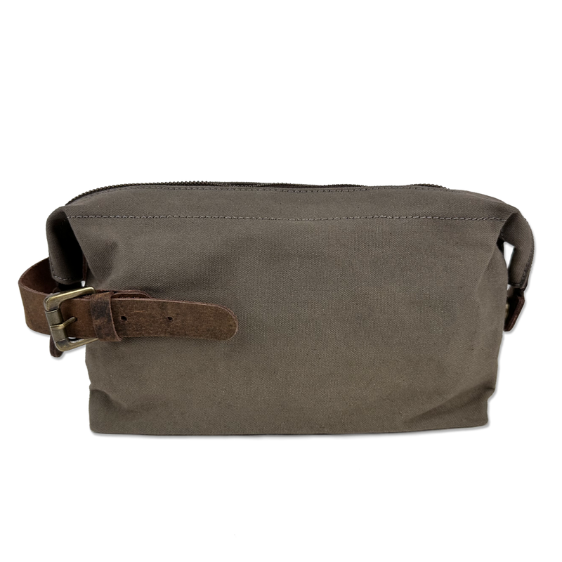 Birling Waxed Canvas & Leather Wash Bag