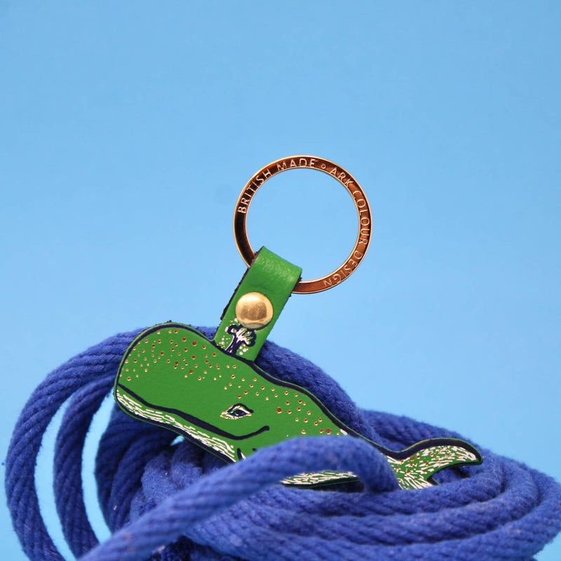 Humpback Whale Key Fob - Turquoise