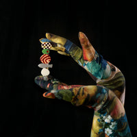 Hors D’oeuvre Appetizer Multicolor Alligator Hair Clip