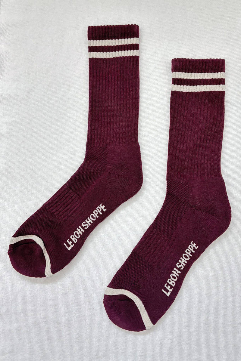 Extended Boyfriend Sock - Wood