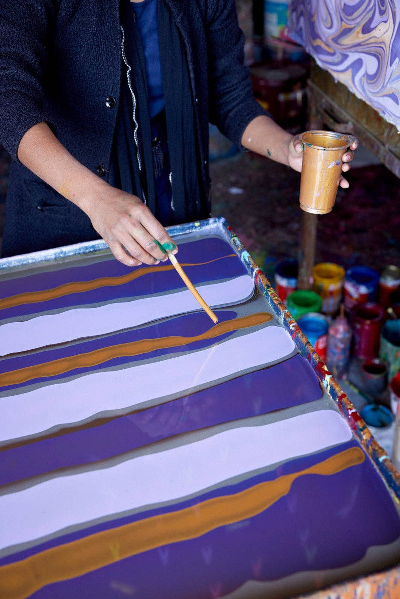 A5 Blank Notebook - Mini Scallops Lavender