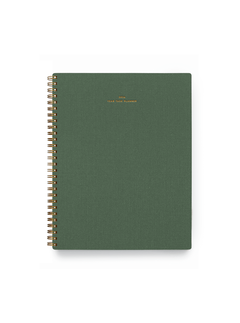 2026 Year Task Planner: Fern Green / None