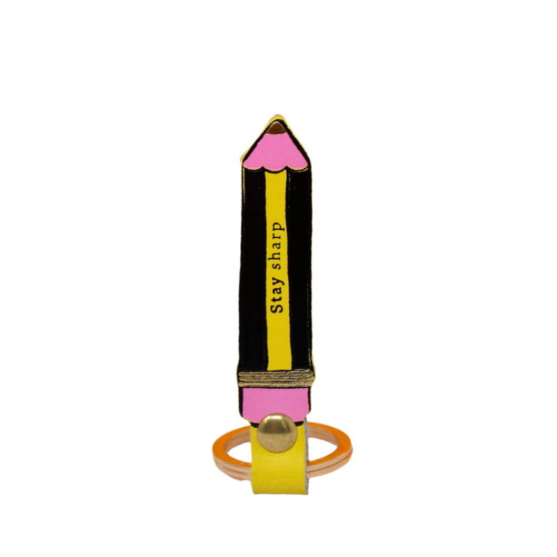 Stay Sharp Key Fob - Yellow