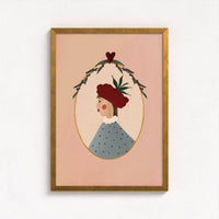 Queen of the Rodeo - Giclee Art Print - Raspberry: A3