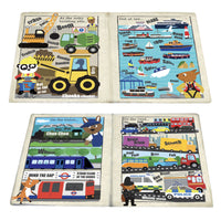 Crinkly Cloth Newspaper - Noisy Vehicles