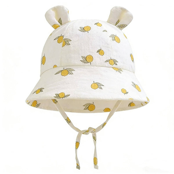 Muslin Baby Sun Hat – Lemon