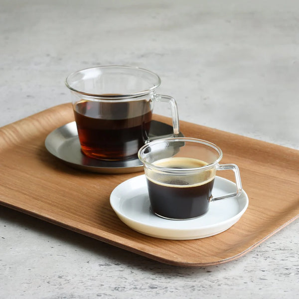 Cast Coffee Cup & Stainless Steel Saucer 220ml