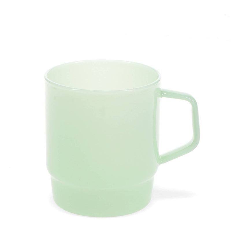 Stacking Glass Coffee Cup - Mint Green