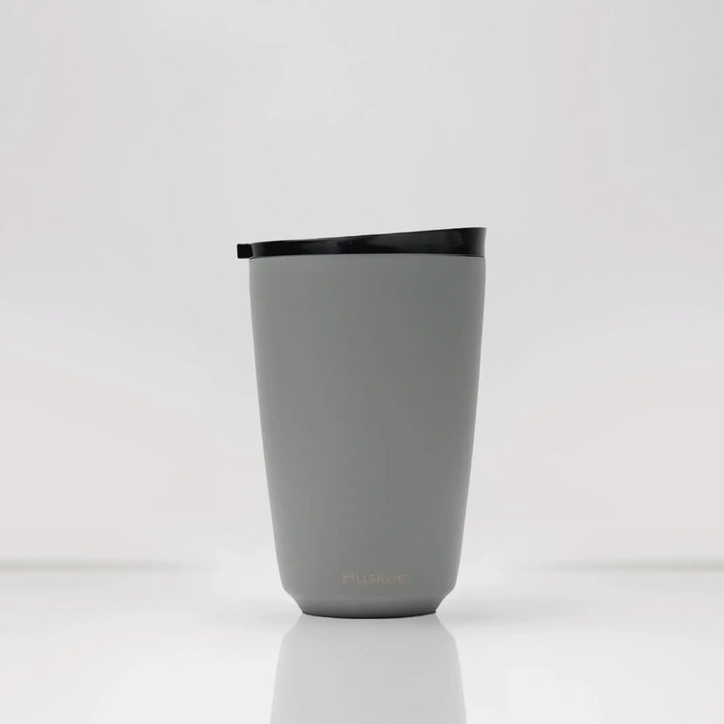 HuskeeSteel Cup & Lid - Black 8oz